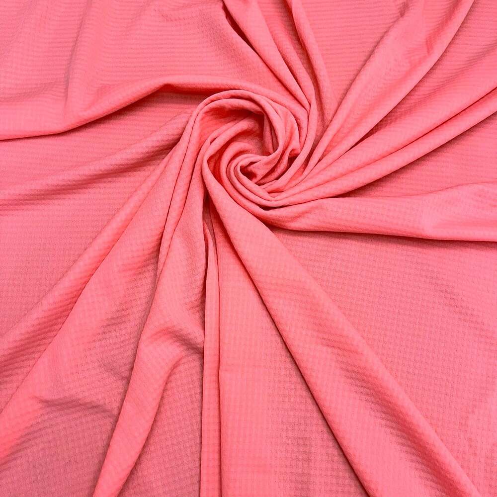 Vintage Fabric Pink 2.75 yards 60” width Solid Textured Square Check